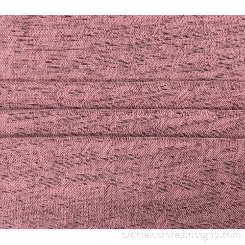 100% Polyester Imitation Linen Dyed Knit Jersey Fabric